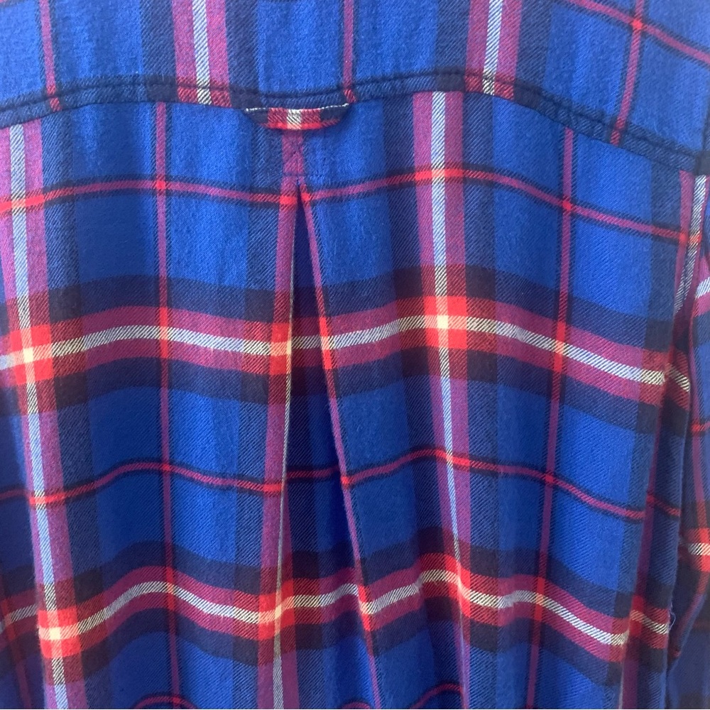 AEO Small Ahh-Mazingly Plaid Flannel Boyfriend Shirt - Picture 10 of 14